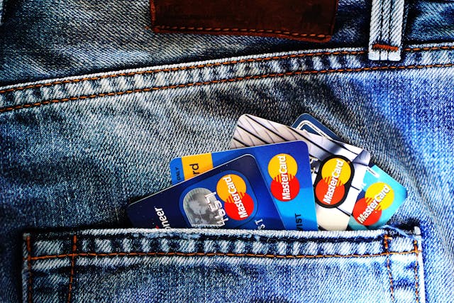 credit cards in pocket