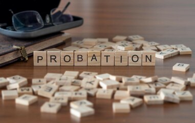 scrabble pieces spelling probation