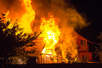 house on fire