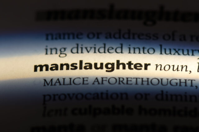 manslaughter in dictionary